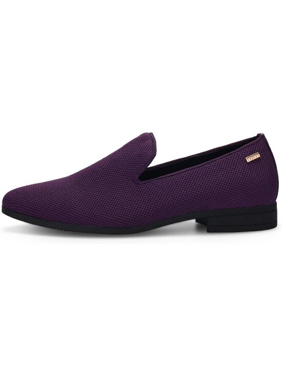 UUBARIS Men\'s Purple Elegant Tuxedo Loafers Slip on Dress Shoes Formal Shoes main image 5